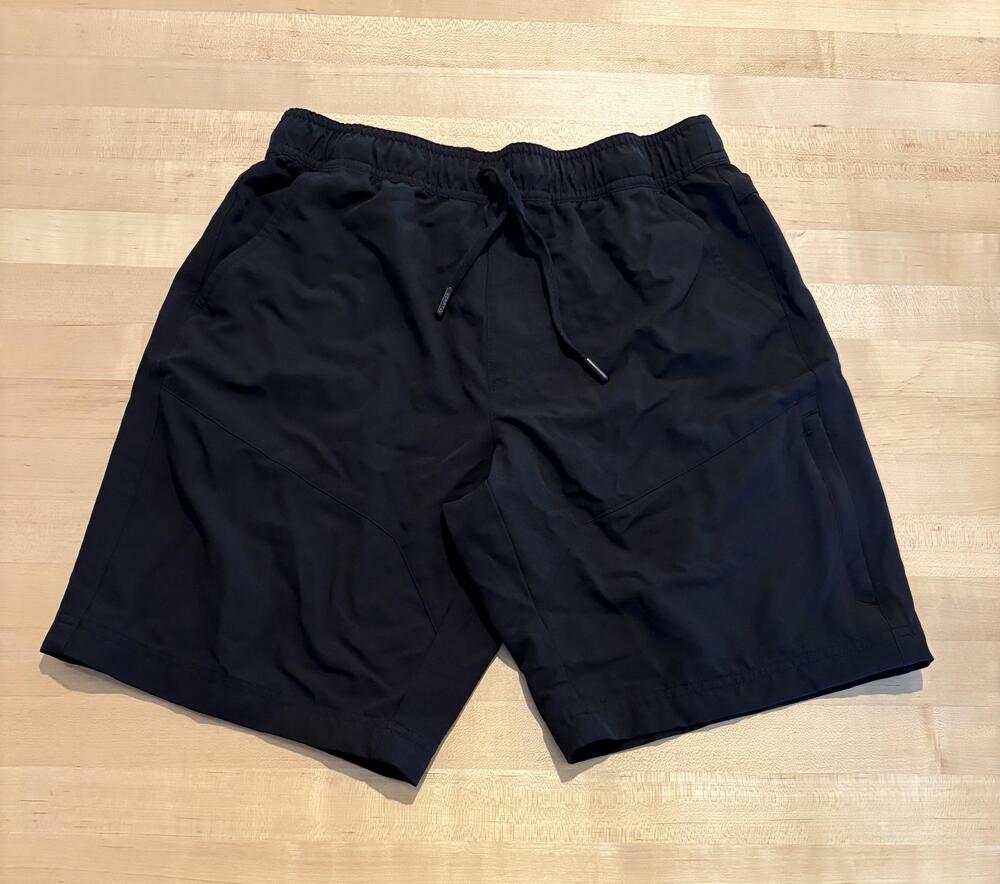 Gerry Shorts Mens Small Black Stretch Quick Dry Athletic Zip Pocket